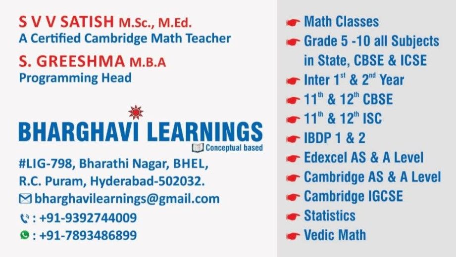 Bharghavi Learnings image 1